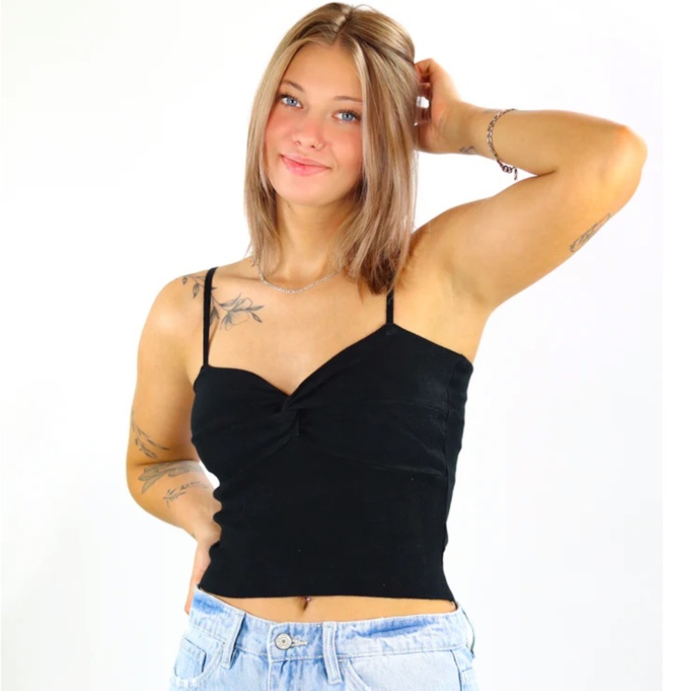 Urban Outfitters Black Twist Tank Top